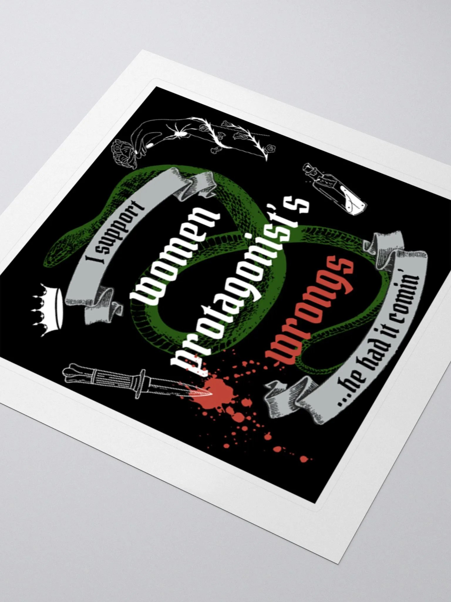 Supporting Women Protagonist's Wrongs Sticker product image (7)