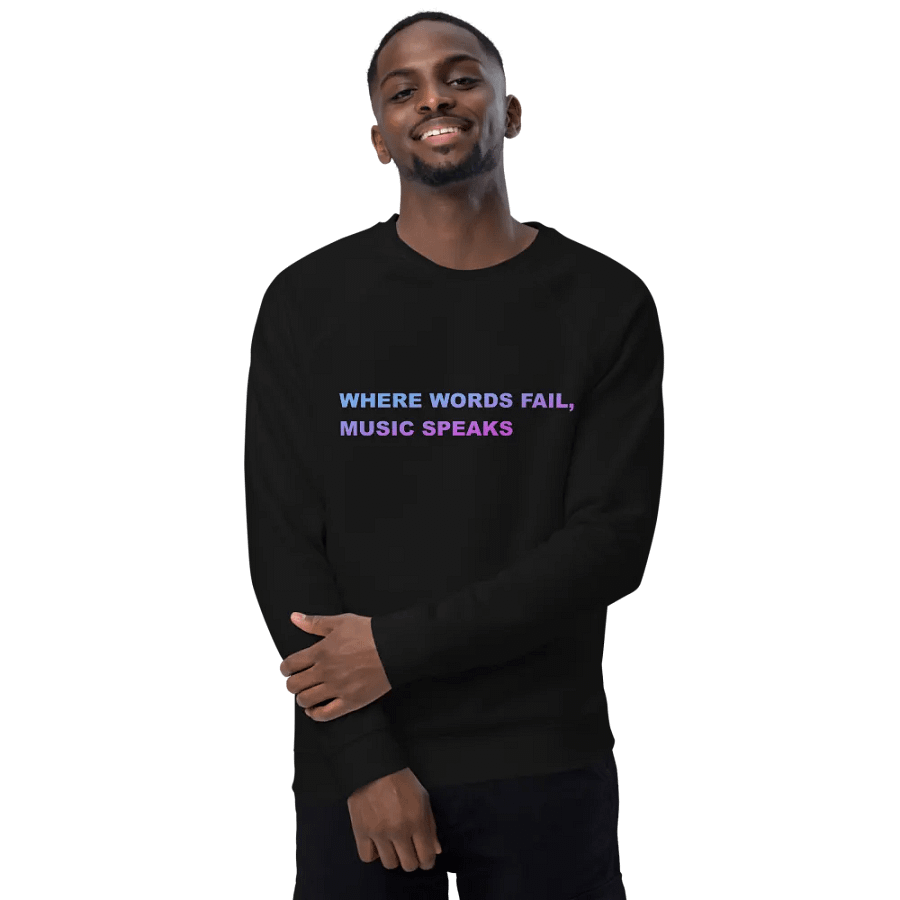 LAVENDER BLUE music speaks sweatshirt product image (5)