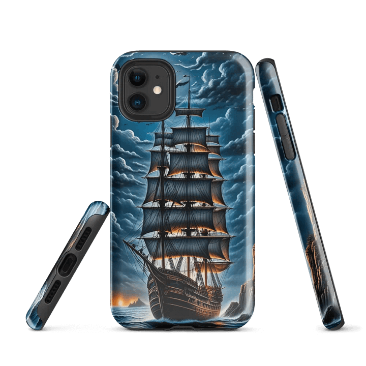 Tough Phone Case for iPhone® - Sailing Ship product image (1)