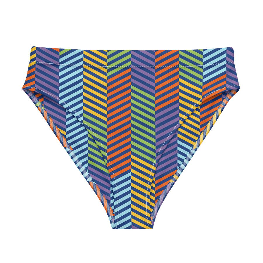 Sustainable Chic: Chevron Herringbone Bikini Bottom product image (1)