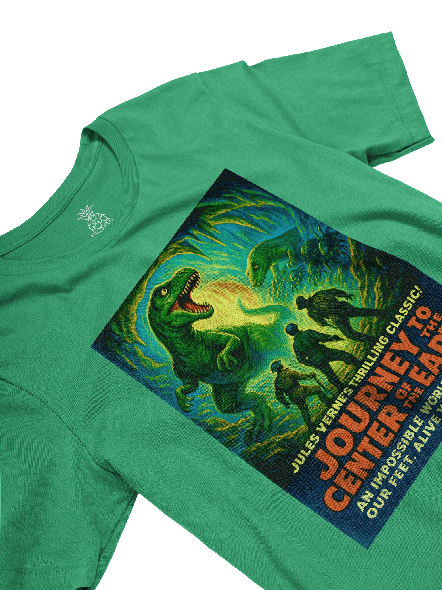 "Journey to the Center of the Earth" 1950's Faux Retro Film Poster Jules Verne Unisex T-Shirt product image (15)