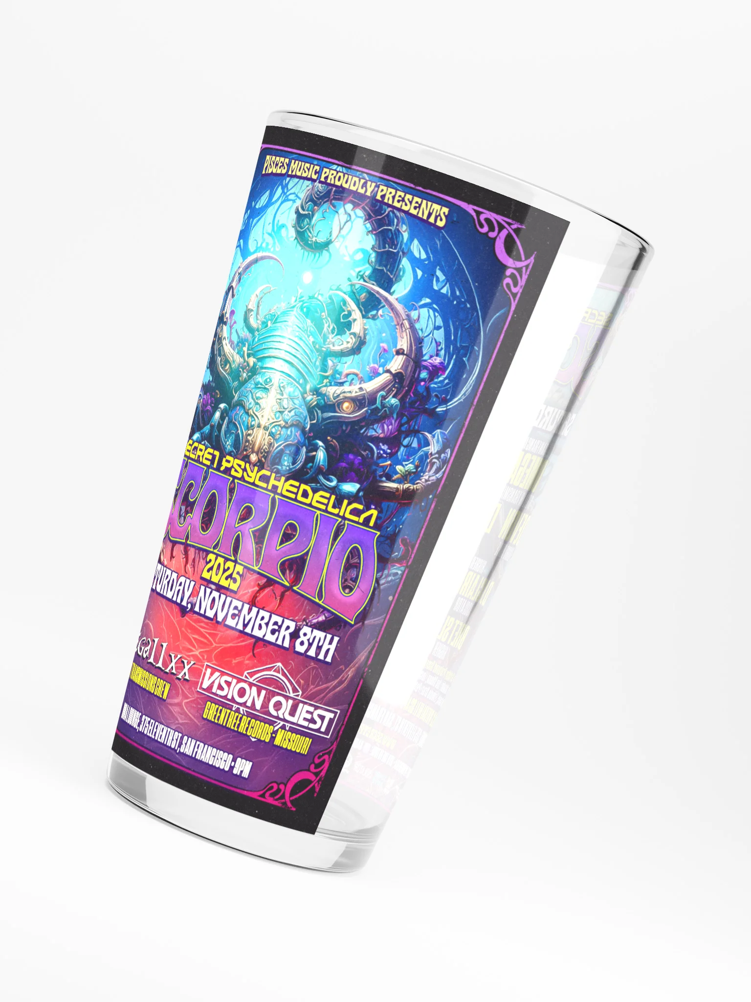 Scorpio 2025 Shaker Pint Glass product image (4)