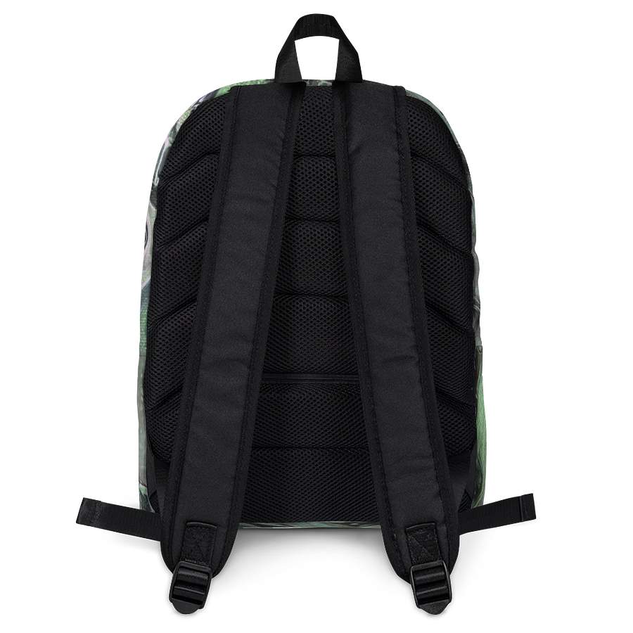 Metallic Green Fluid Acrylic Backpack product image (12)