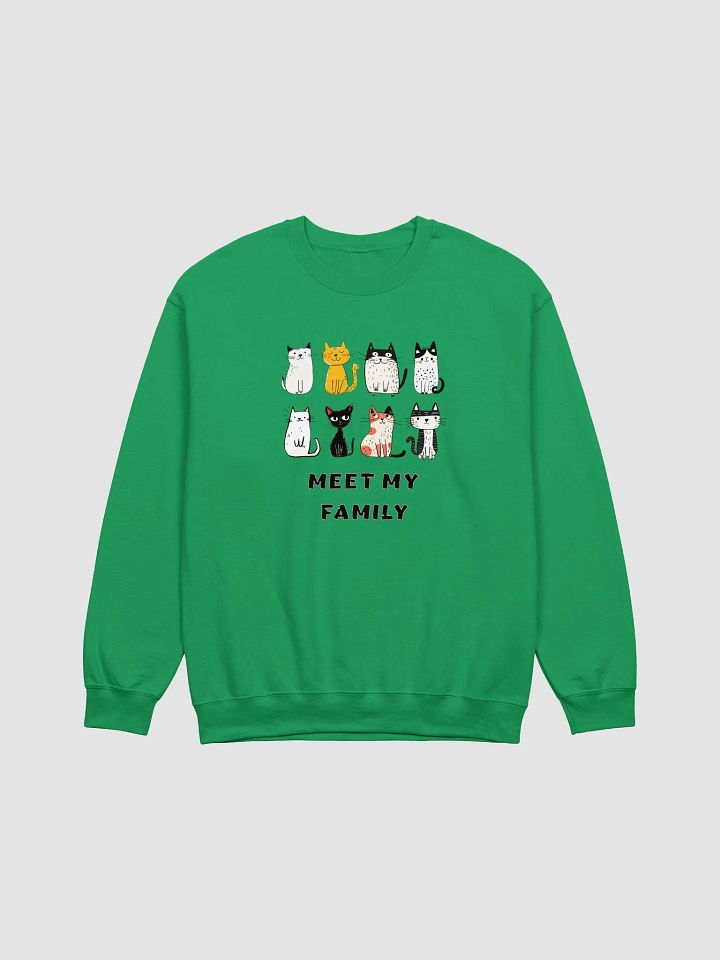 Whimsical Cats Crewneck Sweatshirt product image (2)