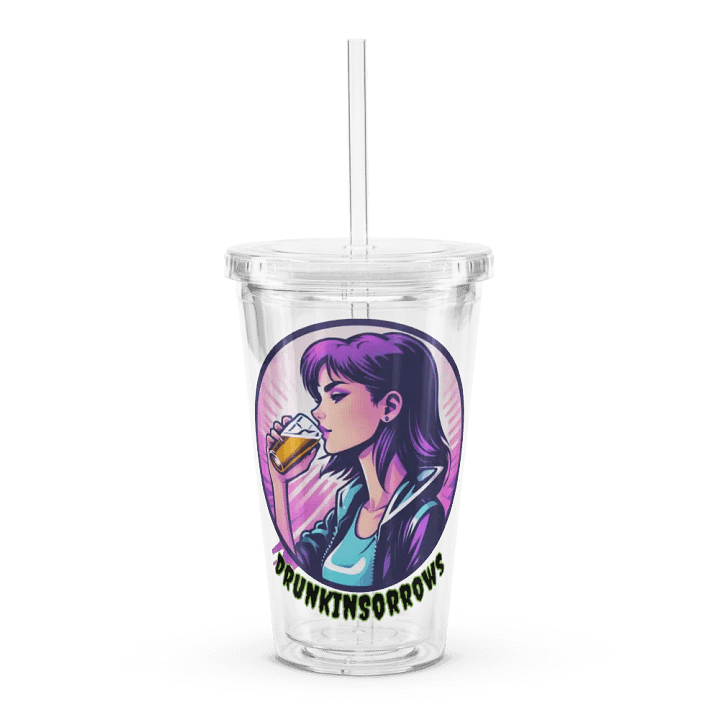 Double Wall Clear Plastic Tumbler (16 oz) product image (1)