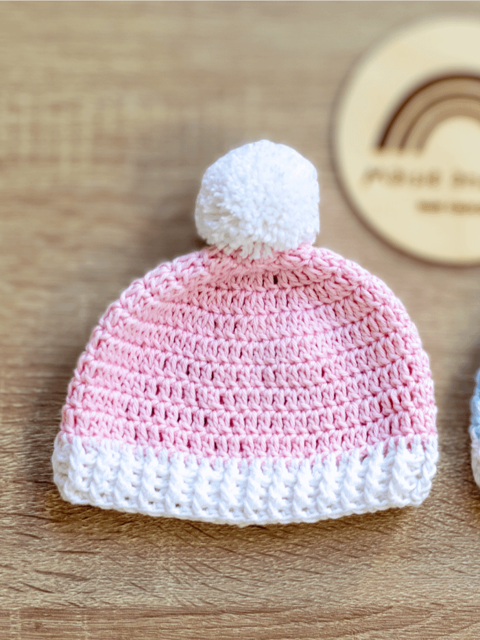 Crochet Pattern: Two Toned Baby Hat product image (6)