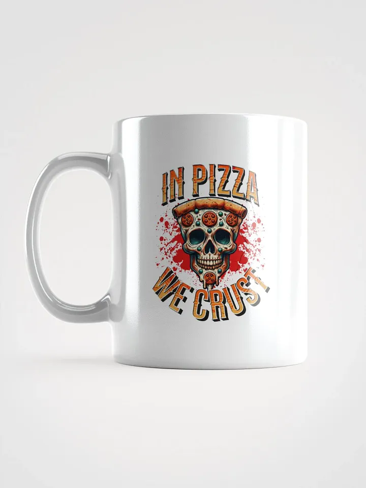 In Pizza We Crust Pepperoni Skull Mug product image (1)