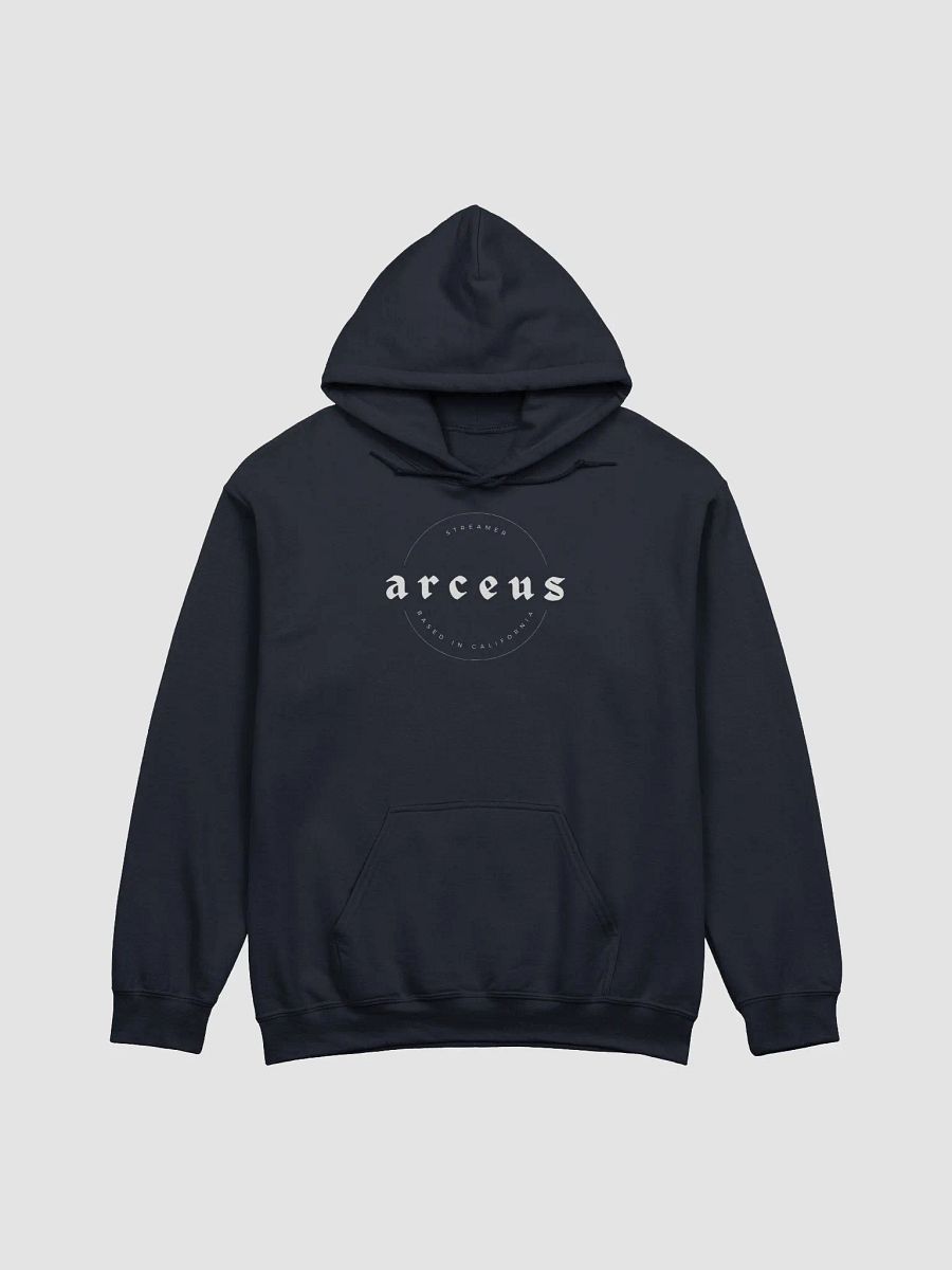arc logo navy blue hoodie product image (1)