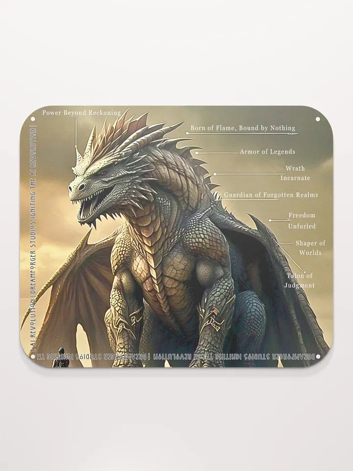 Draco Realms: Titan of the Ancient Flame Mouse Pad product image (2)
