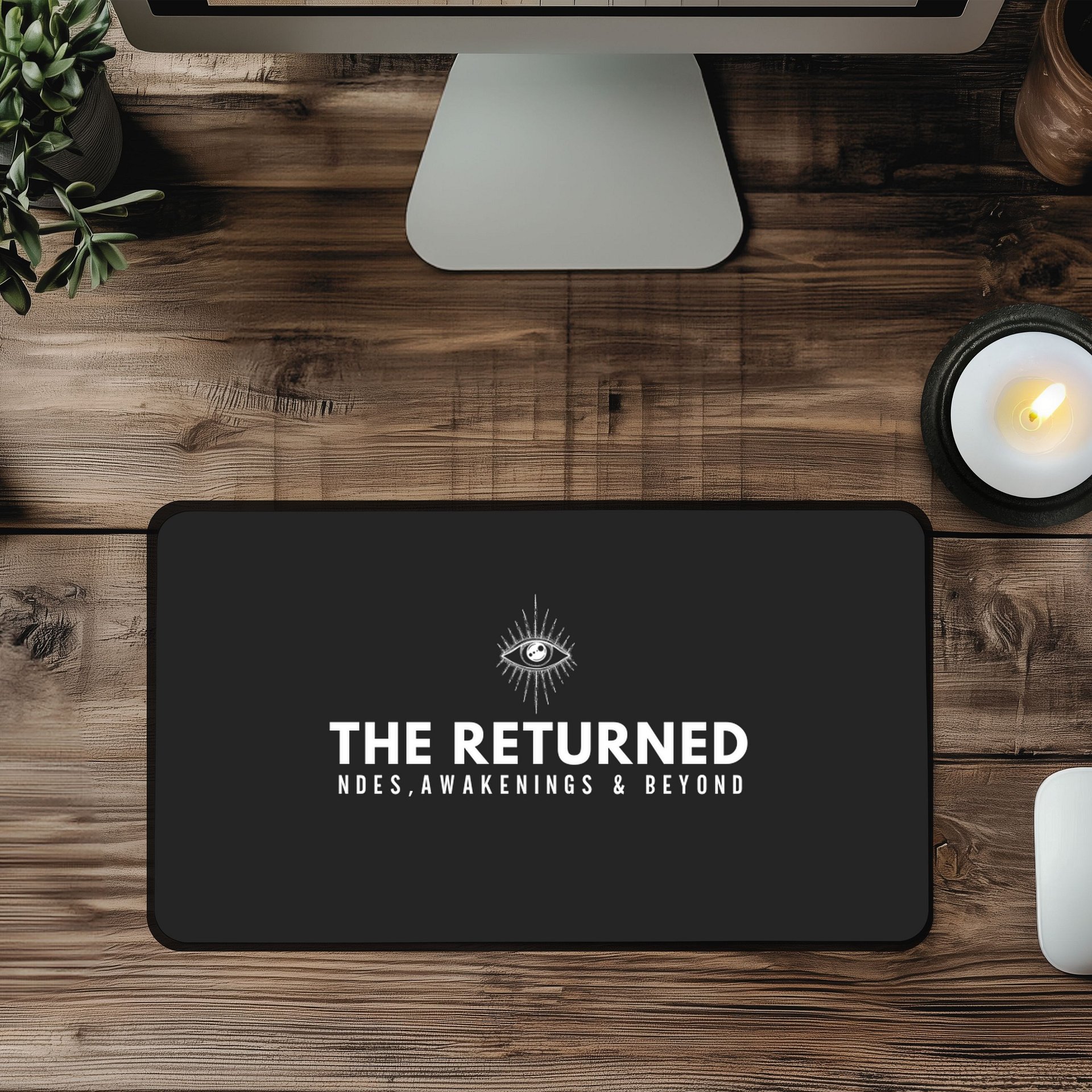 The Returned” Oversized Desk Mat – NDEs, Awakenings & Beyond (15.5" x 31.5") product image (1)