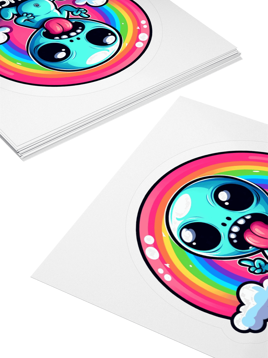 Life Sucks Rainbow Alien Sticker product image (11)