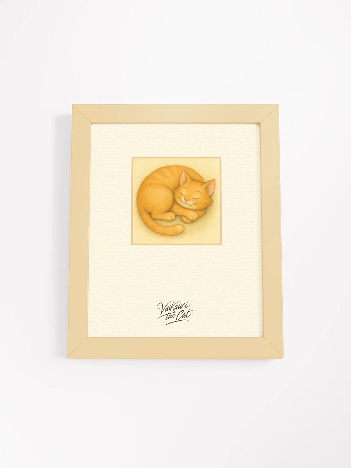 Vaikauri the Cat Framed Matte Artprint product image (1)