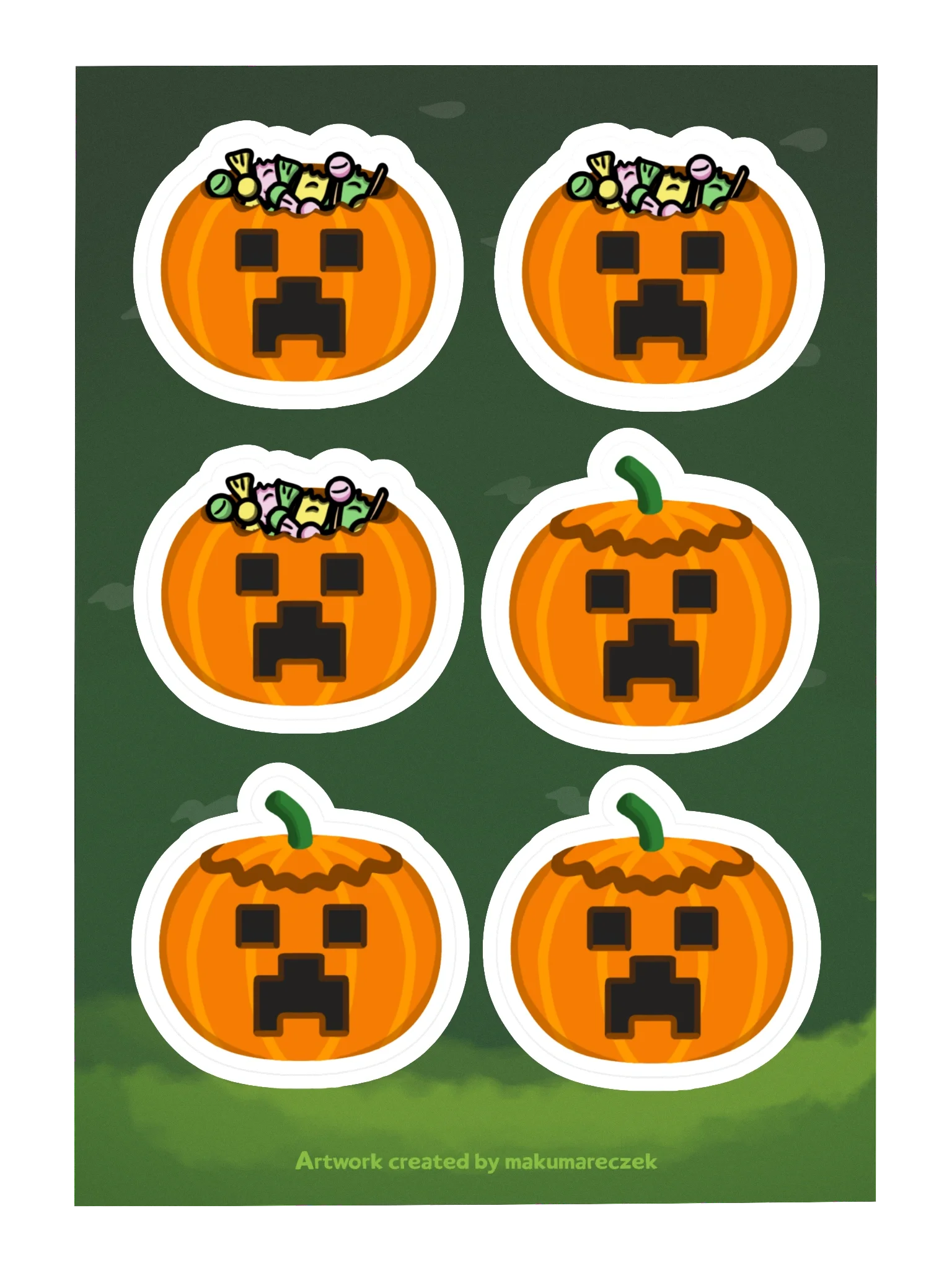 Spooky Creeper - Kiss Cut Sticker Sheet product image (1)