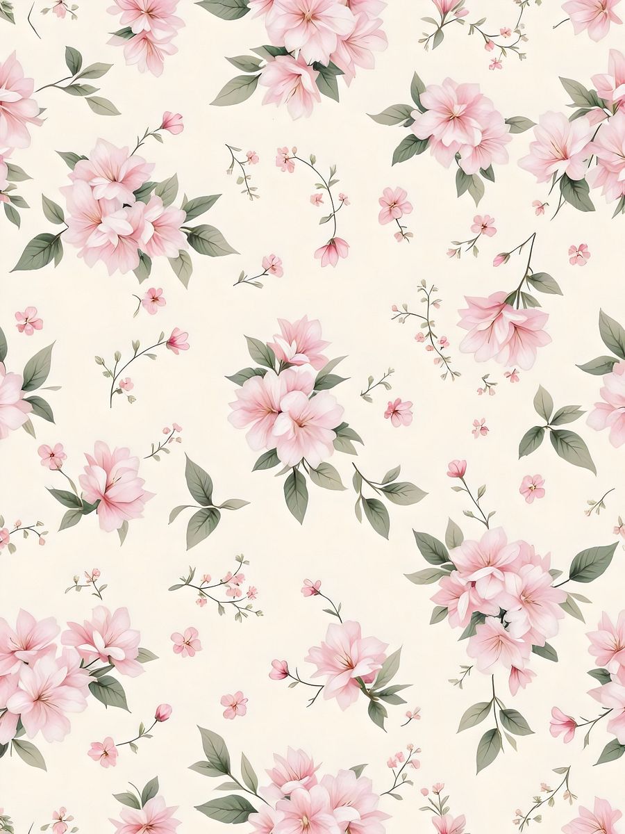 15 Pink Flowers Pattern wallpaper Clipart - Digital Collection for Creative Projects and Decor product image (4)
