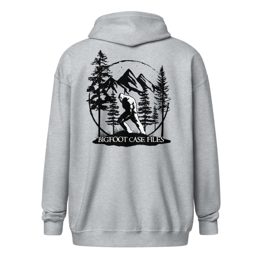 BIGFOOT CASE FILES ZIP UP HOODIE BACK LOGO BLACK product image (4)