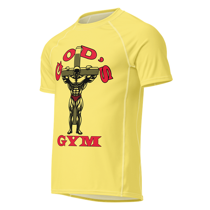 YHWH Rash Shirt - God's Gym (Gold) product image (1)