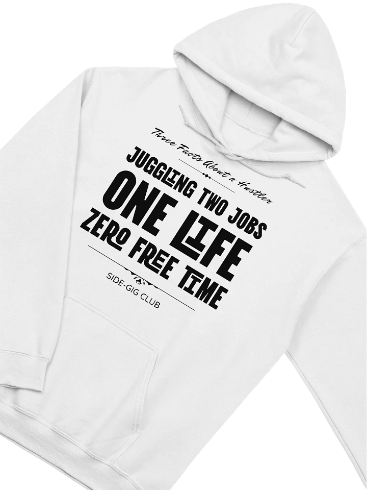 Three Facts About a Hustler – Side-Gig Club Collection Hoodie in Vivid Black product image (2)