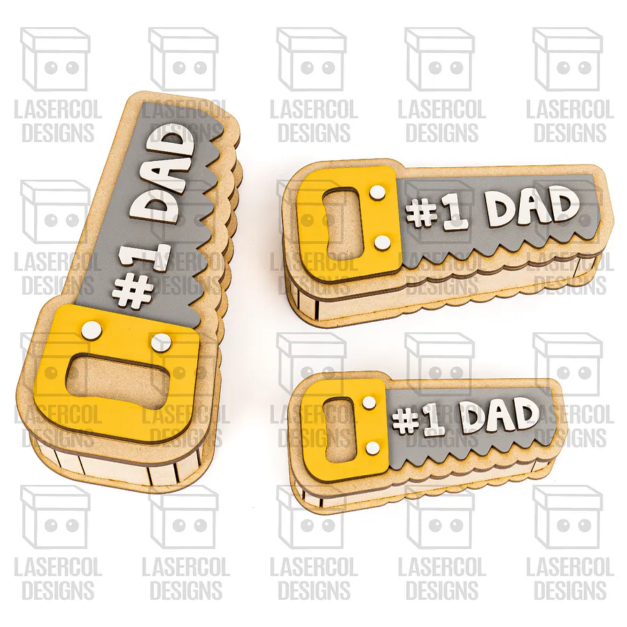 Saw Shaped Father's Day Gift Boxes (3 Sizes) - Laser Cut Files product image (9)