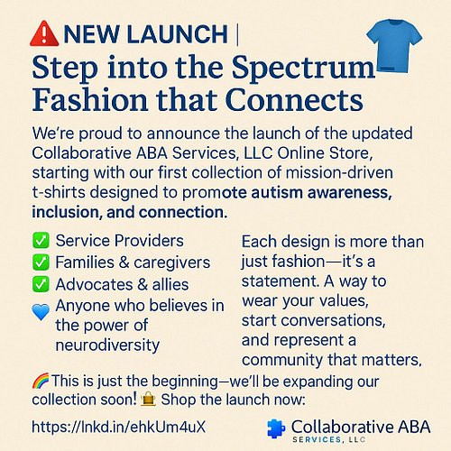 🚨 NEW LAUNCH | Step into the Spectrum – Fashion that Connects 👕

We’re excited to announce the launch of the updated @collabo...