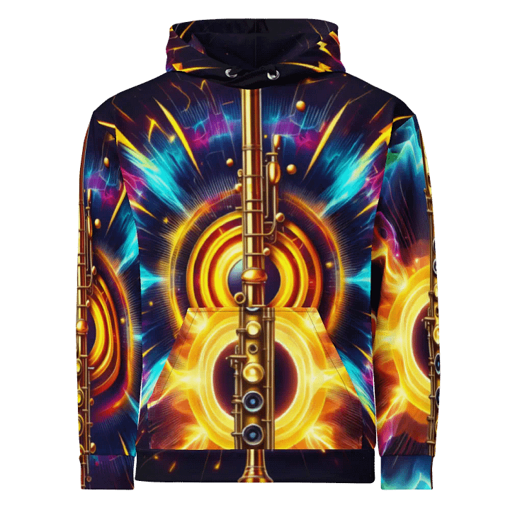 Flute Musical Instrument - All-Over Unisex Hoodie #18 product image (1)