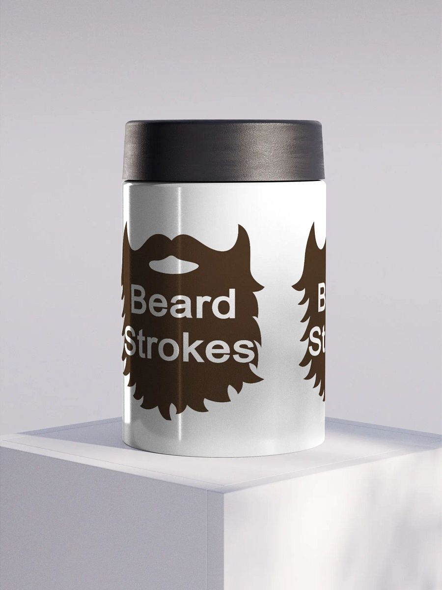Beard Strokes Stainless Steel Koozie product image (2)