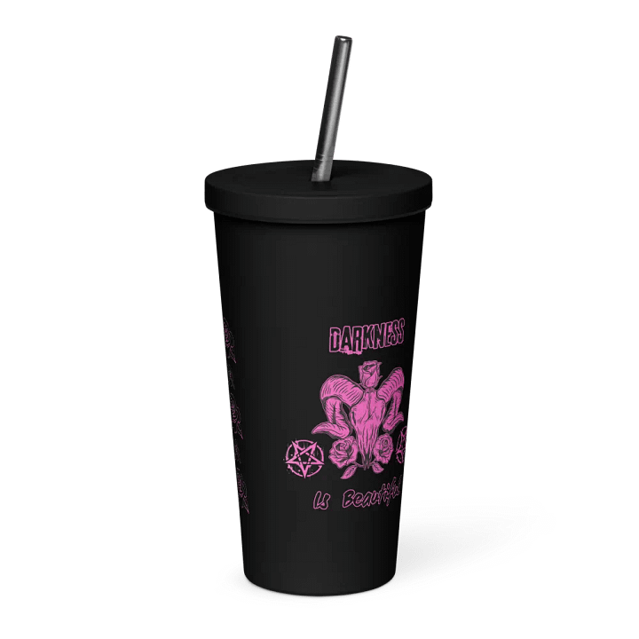 Darkness is Beautiful - Insulated Tumbler with Straw product image (1)