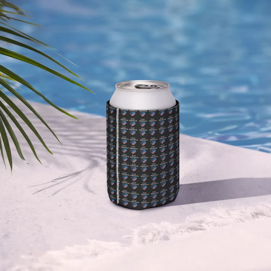 Patriotic Heart Can Cooler product image (8)