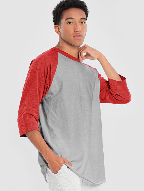 Photo showing Tultex Fine Jersey Raglan Tee