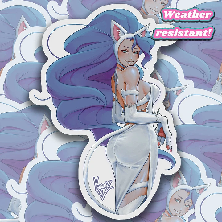The Feline Actress XL Sticker product image (1)
