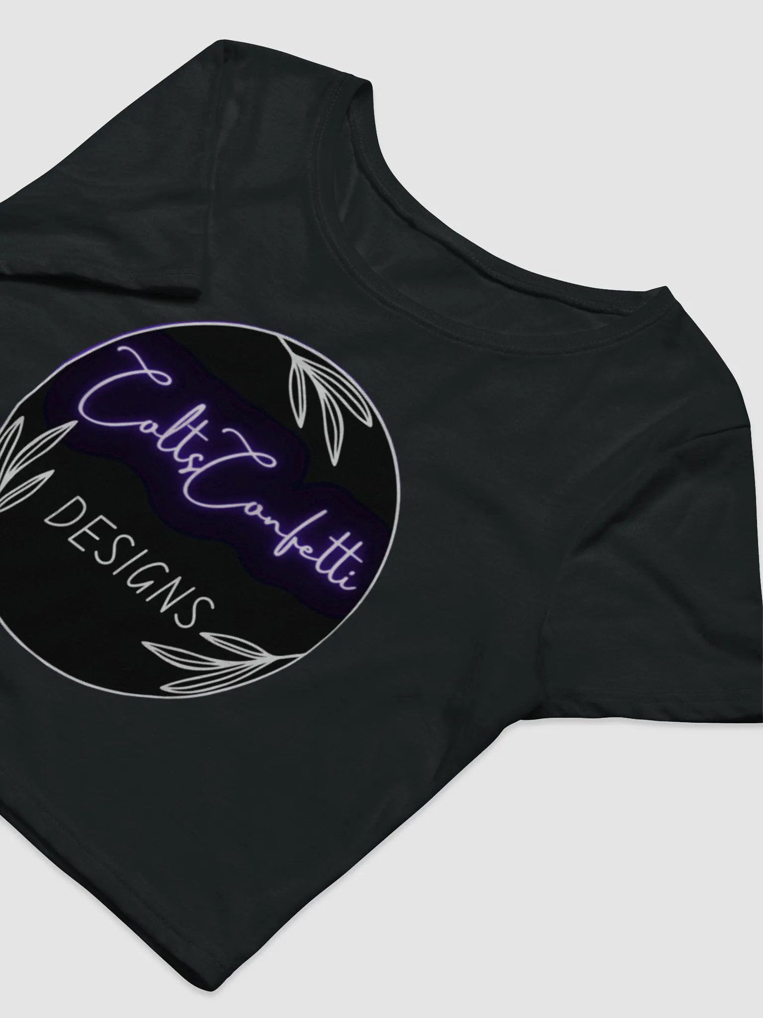 COLTS CONFETTI DESIGN BRANDED CROP TOP product image (3)