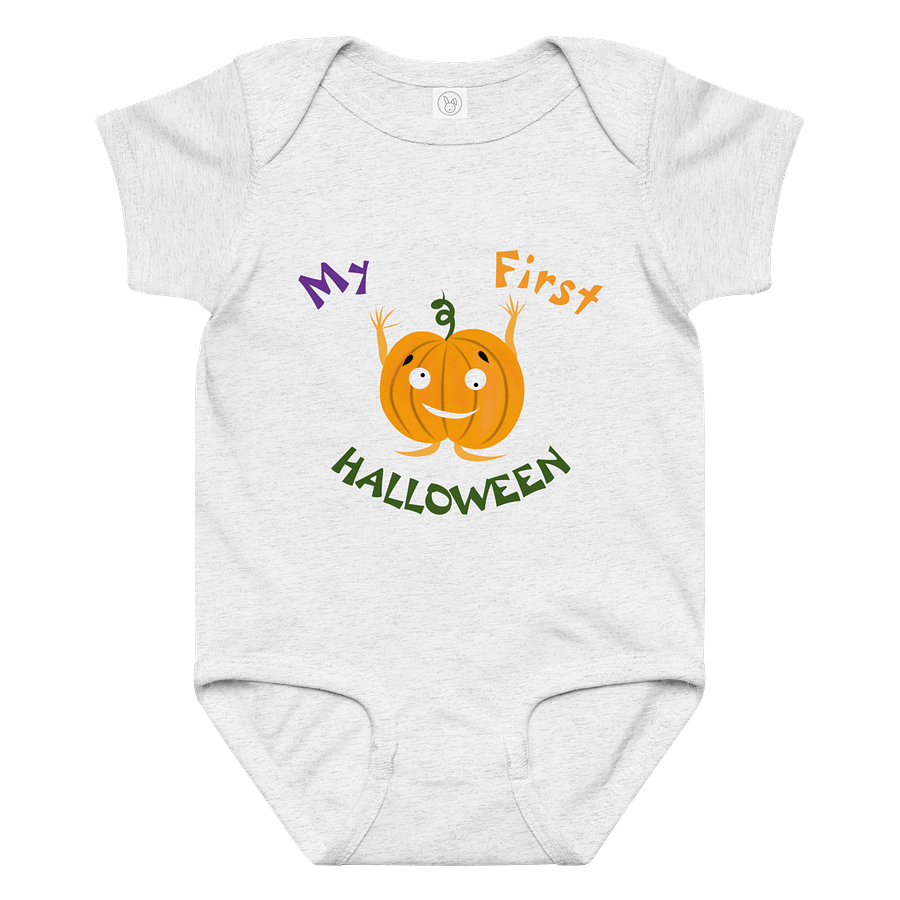 Smiling Pumpkin My First Halloween Baby Bodysuit product image (3)