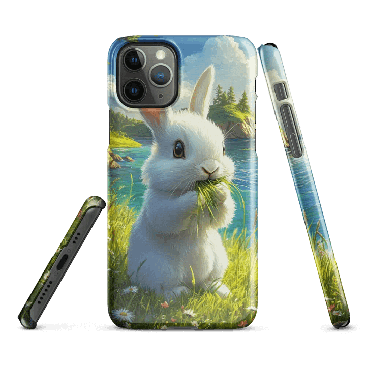 Snap Case for iPhone – Happy meadow bunny product image (3)
