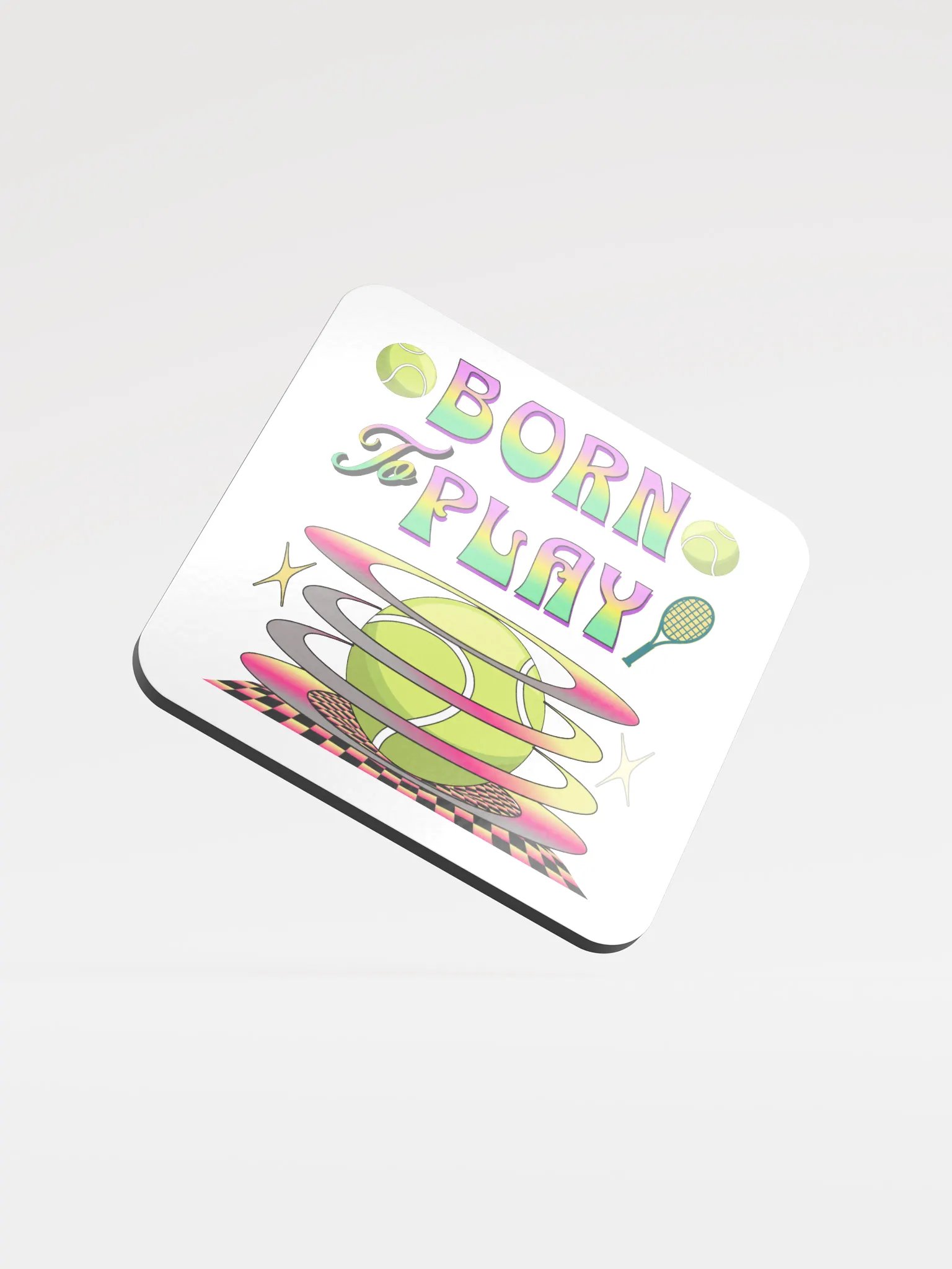 Born To Play Tennis Swing & Sip Coaster Set product image (2)