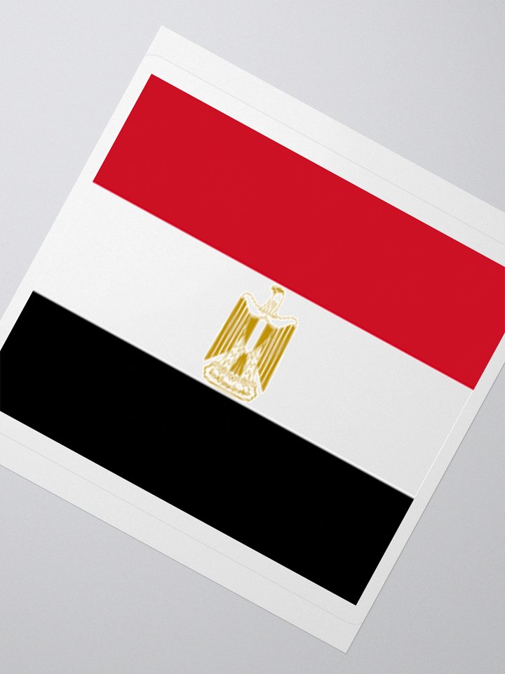 Egypt Flag Sticker | Eagle of Saladin Design | Durable Vinyl | 3 Sizes product image (6)