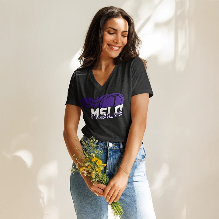 MSLA Purple Women's V-Neck product image (2)