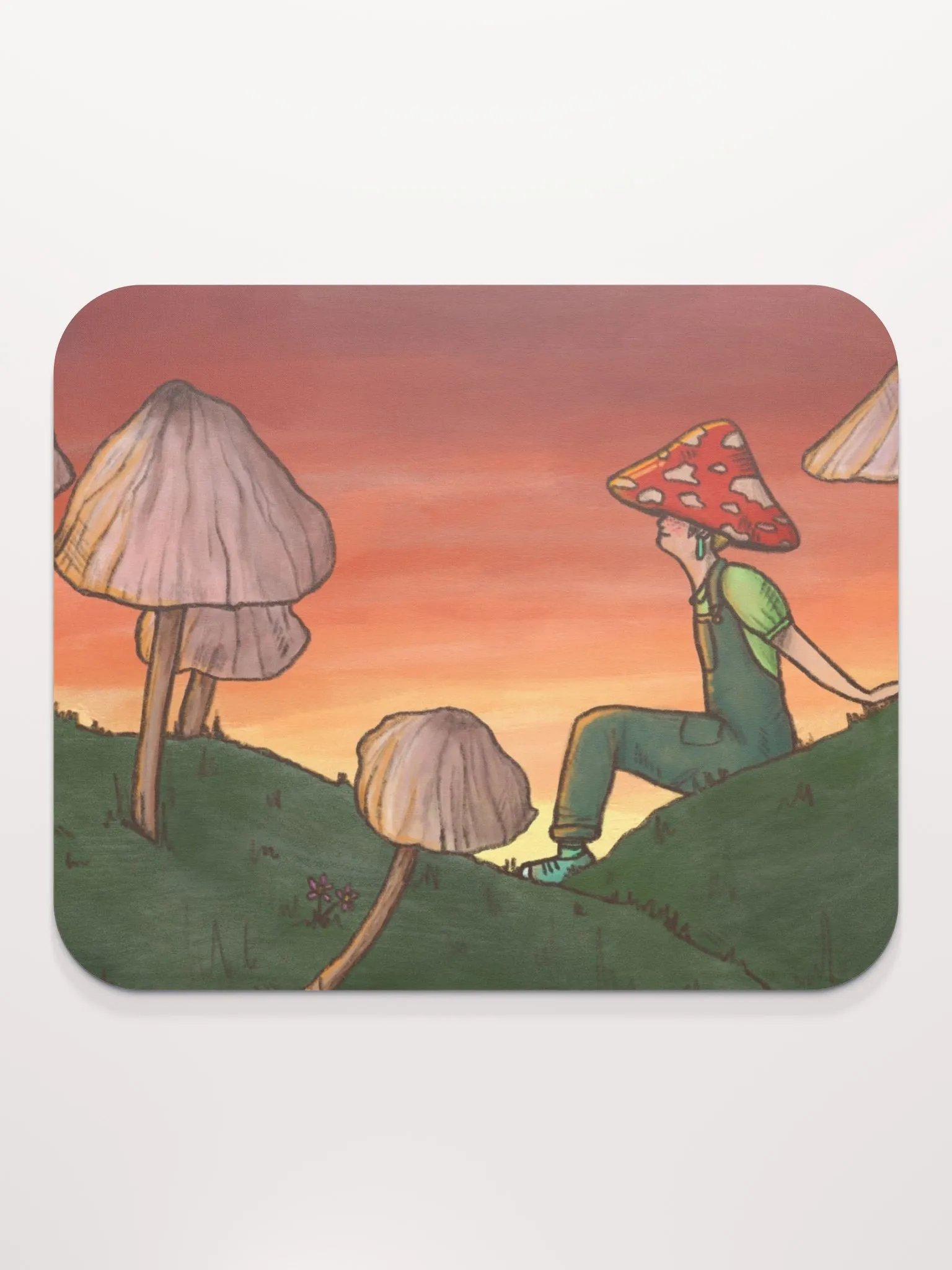 Mushroom Scene Mousepad shroomiekat product image (2)