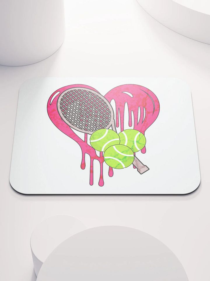 Heart Tennis Love Mouse Pad product image (1)