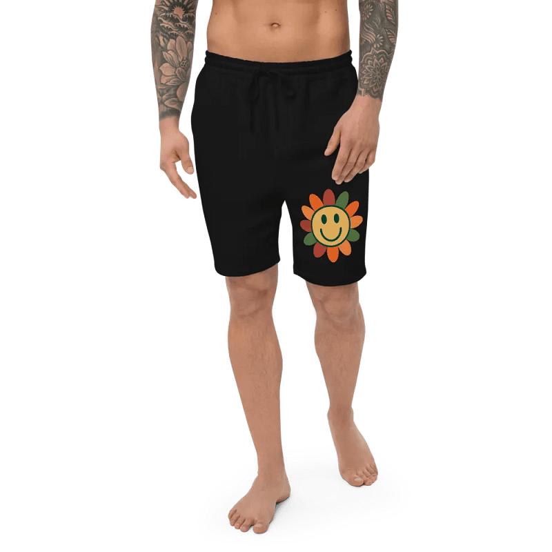 Independent Trading Co. Men's Fleece Shorts: sunflower
