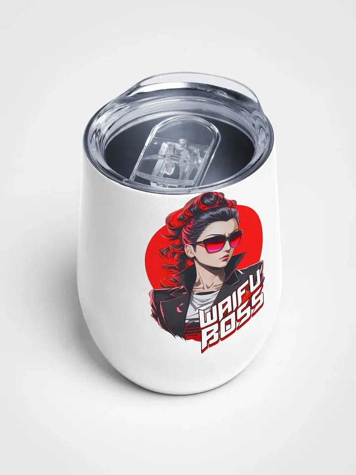 Waifu Boss v2 - Wine Tumbler Cup - 12 oz - High-Grade Stainless Steel product image (2)