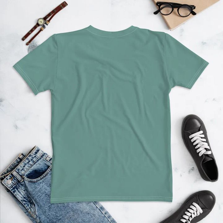Plain Medium Teal Green Soft Summer Women's Crewneck Polyester Heavyweight Premium T-Shirt by Treasure Pie product image (2)