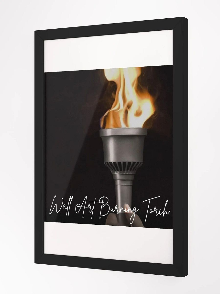Burning Torch Framed High-Quality Matte Poster (in) product image (2)