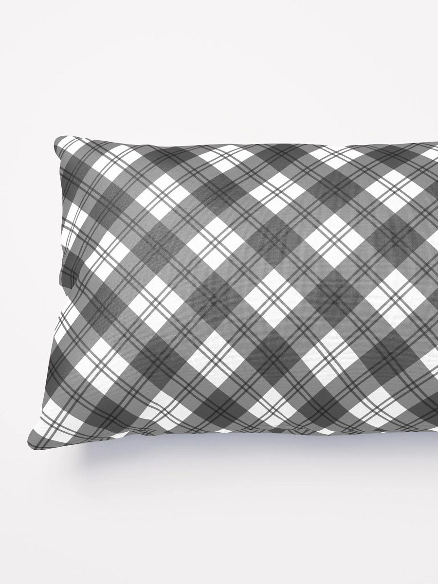 Black/White Check Plaid Pillow product image (2)