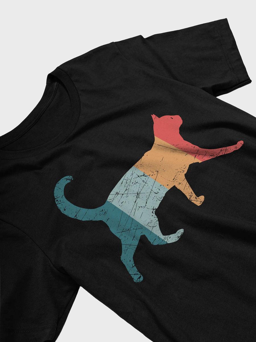 Retro Vintage Cat T-Shirt – Cool 70s Style Feline Tee for Cat Lovers product image (3)