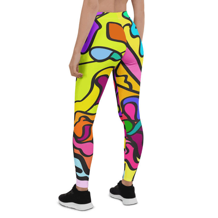 Flowing Colors All-Over Leggings – Wave at Sunset product image (2)