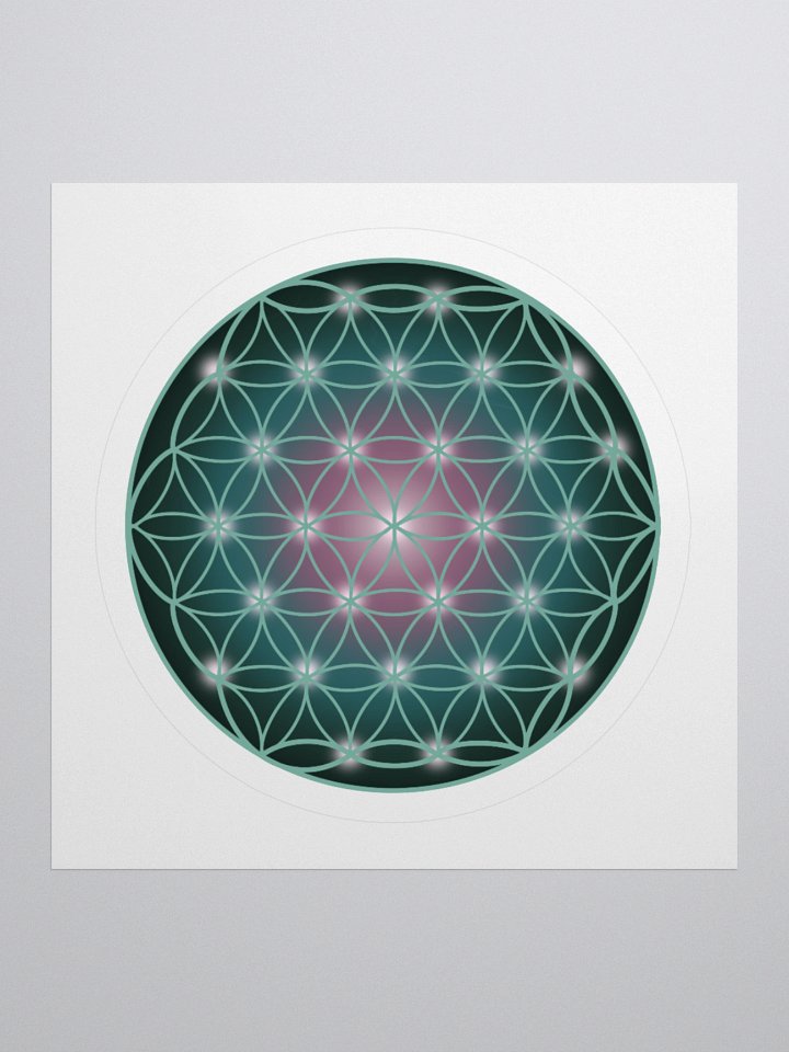 Flower of Life | Sacred Geometry Kiss Cut Stickers product image (1)
