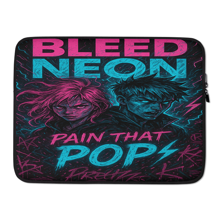 Bleed Neon Laptop Sleeve product image (2)