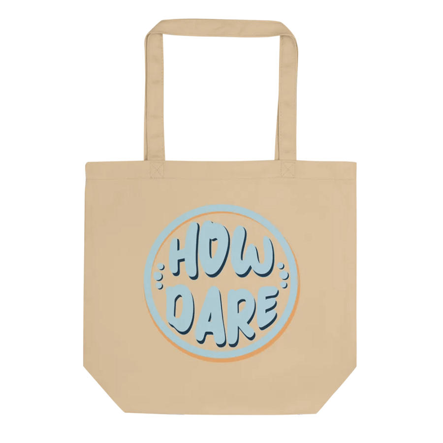 Retro Blue How Dare Tote product image (1)