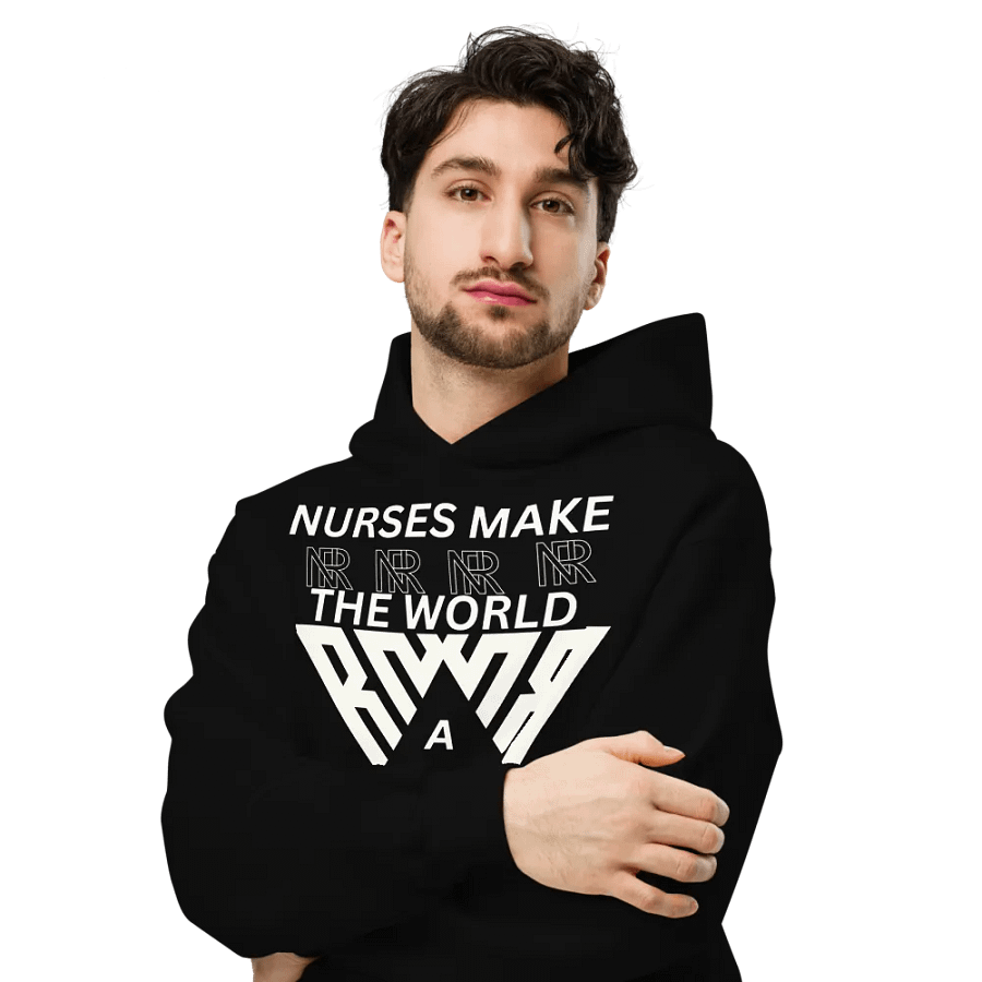 Tri-Wave Emblem Oversized Hoodie product image (6)