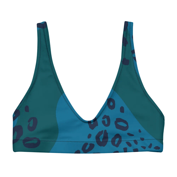 Leopard Wave Recycled Bikini Top product image (1)