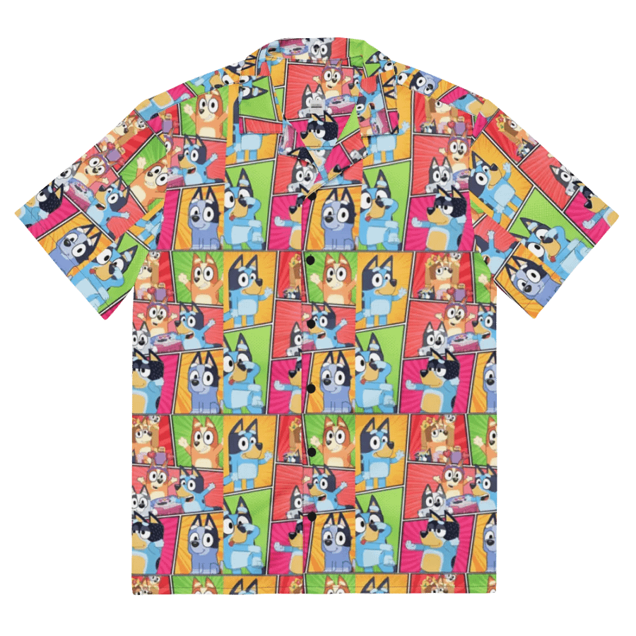 Aussie Heeler Design _ CoachShawStudio's Streetwear Shirt _ Custom Unisex Short Sleeve Button Down Shirt product image (2)